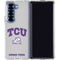 Texas Christian University Horned Frogs Logo Print Galaxy Z Fold6 Clear Case
