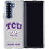 Texas Christian University Horned Frogs Logo Print Galaxy Z Fold6 Clear Case