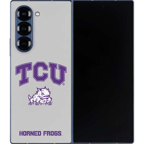 Texas Christian University Horned Frogs Logo Print Galaxy Z Fold6 Skin