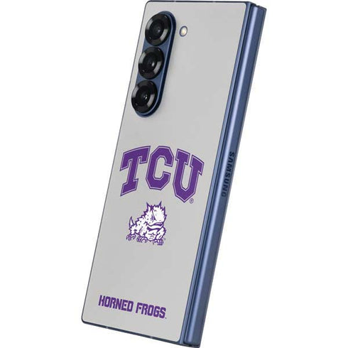 Texas Christian University Horned Frogs Logo Print Galaxy Z Fold6 Skin