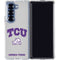 Texas Christian University Horned Frogs Logo Print Galaxy Z Fold7 Clear Case