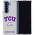 Texas Christian University Horned Frogs Logo Print Galaxy Z Fold7 Clear Case