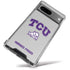 Texas Christian University Horned Frogs Logo Print Google Pixel 8a Clear Case