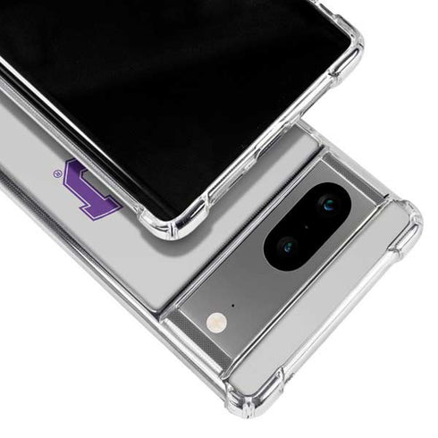 Texas Christian University Horned Frogs Logo Print Google Pixel 8a Clear Case