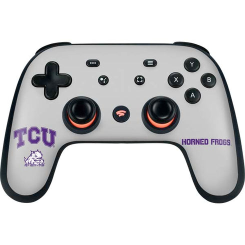 Texas Christian University Horned Frogs Logo Print Google Stadia Controller Skin