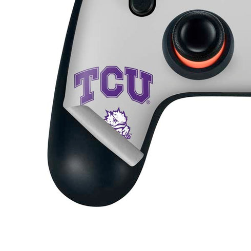 Texas Christian University Horned Frogs Logo Print Google Stadia Controller Skin