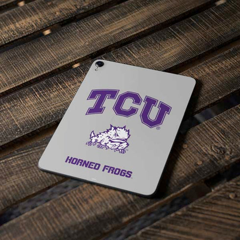 Texas Christian University Horned Frogs Logo Print Apple iPad Pro Skin