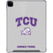 Texas Christian University Horned Frogs Logo Print iPad Pro 12.9in (2020) Clear Case
