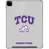 Texas Christian University Horned Frogs Logo Print iPad Pro 12.9in (2020) Clear Case