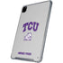 Texas Christian University Horned Frogs Logo Print iPad Pro 12.9in (2020) Clear Case