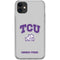 Texas Christian University Horned Frogs Logo Print iPhone 11 Clear Case