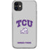 Texas Christian University Horned Frogs Logo Print iPhone 11 Clear Case