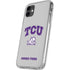 Texas Christian University Horned Frogs Logo Print iPhone 11 Clear Case