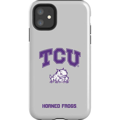 Texas Christian University Horned Frogs Logo Print iPhone 11 Impact Case