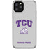 Texas Christian University Horned Frogs Logo Print iPhone 11 Pro Clear Case