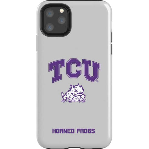 Texas Christian University Horned Frogs Logo Print iPhone 11 Pro Max Impact Case