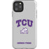 Texas Christian University Horned Frogs Logo Print iPhone 11 Pro Max Impact Case
