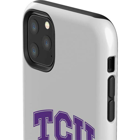 Texas Christian University Horned Frogs Logo Print iPhone 11 Pro Max Impact Case