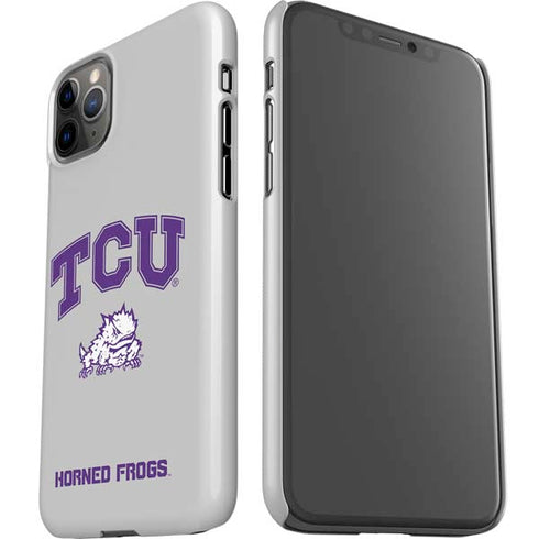 Texas Christian University Horned Frogs Logo Print iPhone 11 Pro Max Lite Case