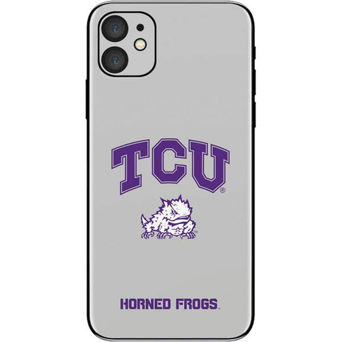 Texas Christian University Horned Frogs Logo Print iPhone 11 Skin