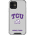 Texas Christian University Horned Frogs Logo Print iPhone 12 Clear Case