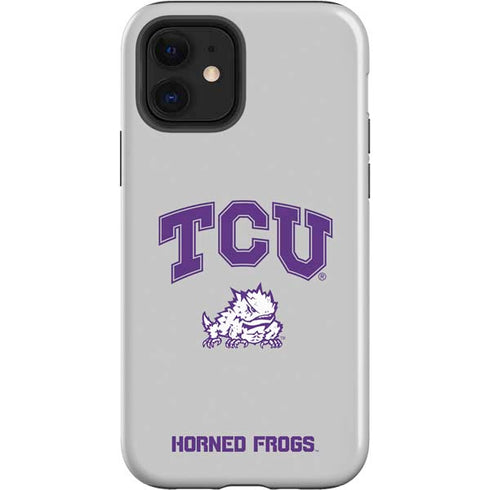 Texas Christian University Horned Frogs Logo Print iPhone 12 Impact Case