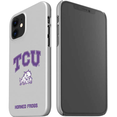 Texas Christian University Horned Frogs Logo Print iPhone 12 Mini Lite Case