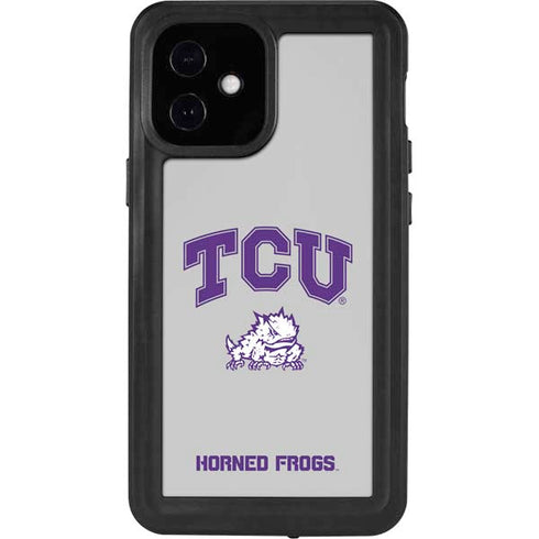 Texas Christian University Horned Frogs Logo Print iPhone 12 Mini Waterproof Case