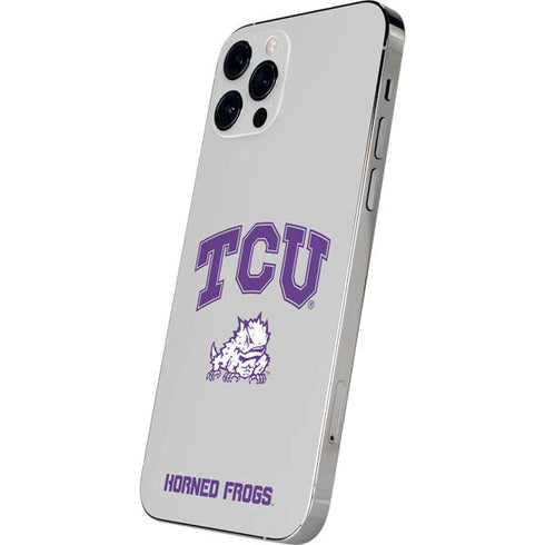 Texas Christian University Horned Frogs Logo Print iPhone 12 Pro Skin