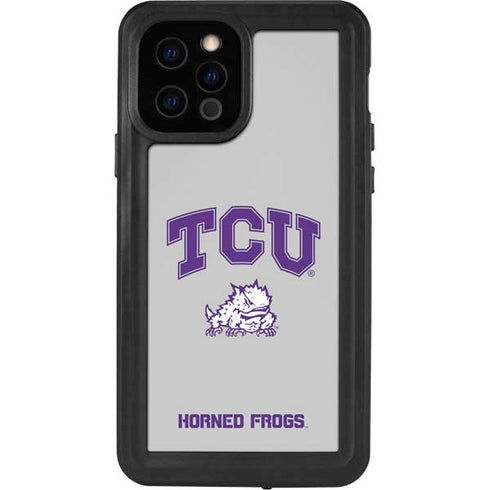 Texas Christian University Horned Frogs Logo Print iPhone 12 Pro Waterproof Case