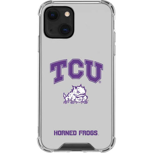 Texas Christian University Horned Frogs Logo Print iPhone 13 Clear Case