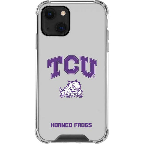 Texas Christian University Horned Frogs Logo Print iPhone 13 Mini Clear Case