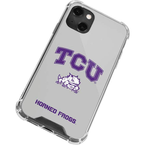 Texas Christian University Horned Frogs Logo Print iPhone 13 Mini Clear Case