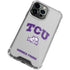 Texas Christian University Horned Frogs Logo Print iPhone 13 Pro Max Clear Case