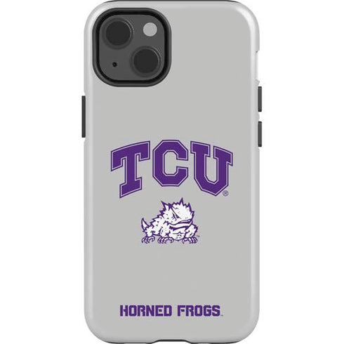 Texas Christian University Horned Frogs Logo Print iPhone 14 Impact Case