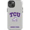 Texas Christian University Horned Frogs Logo Print iPhone 14 Impact Case