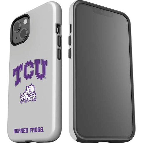 Texas Christian University Horned Frogs Logo Print iPhone 14 Impact Case