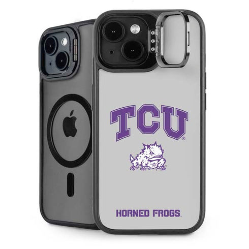 Texas Christian University Horned Frogs Logo Print iPhone 14 Kickstand Case