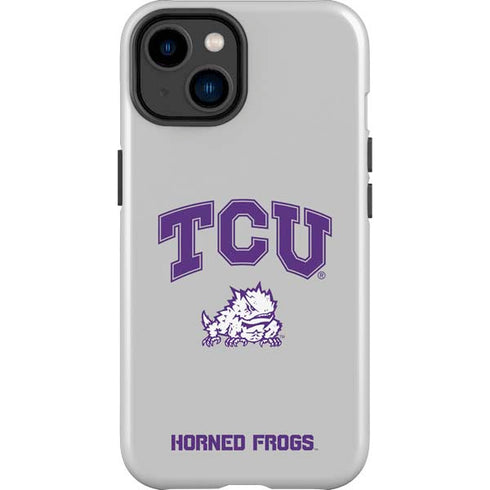 Texas Christian University Horned Frogs Logo Print iPhone 15 Plus Impact Case