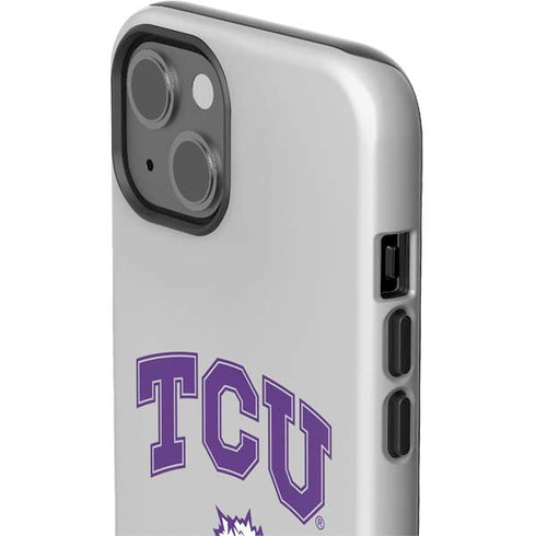 Texas Christian University Horned Frogs Logo Print iPhone 15 Plus Impact Case