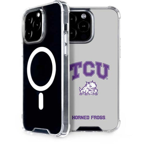 Texas Christian University Horned Frogs Logo Print iPhone 14 Pro Max MagSafe Case