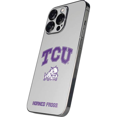 Texas Christian University Horned Frogs Logo Print iPhone 14 Pro Skin