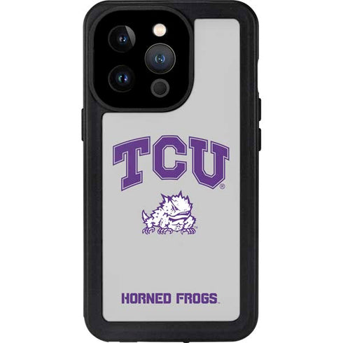 Texas Christian University Horned Frogs Logo Print iPhone 14 Pro Waterproof Case