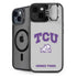 Texas Christian University Horned Frogs Logo Print iPhone 15 Kickstand Case