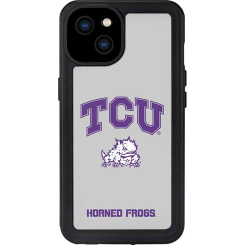Texas Christian University Horned Frogs Logo Print iPhone 15 Plus Waterproof Case