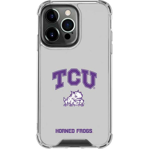 Texas Christian University Horned Frogs Logo Print iPhone 15 Pro Clear Case
