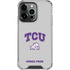 Texas Christian University Horned Frogs Logo Print iPhone 15 Pro Clear Case