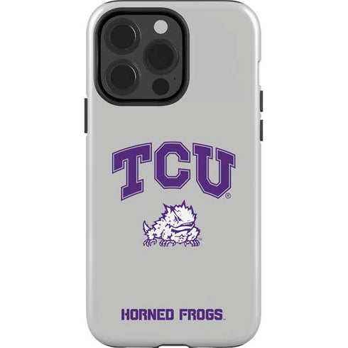 Texas Christian University Horned Frogs Logo Print iPhone 15 Pro Impact Case