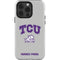 Texas Christian University Horned Frogs Logo Print iPhone 15 Pro Impact Case