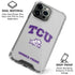 Texas Christian University Horned Frogs Logo Print iPhone 15 Pro Max Clear Case